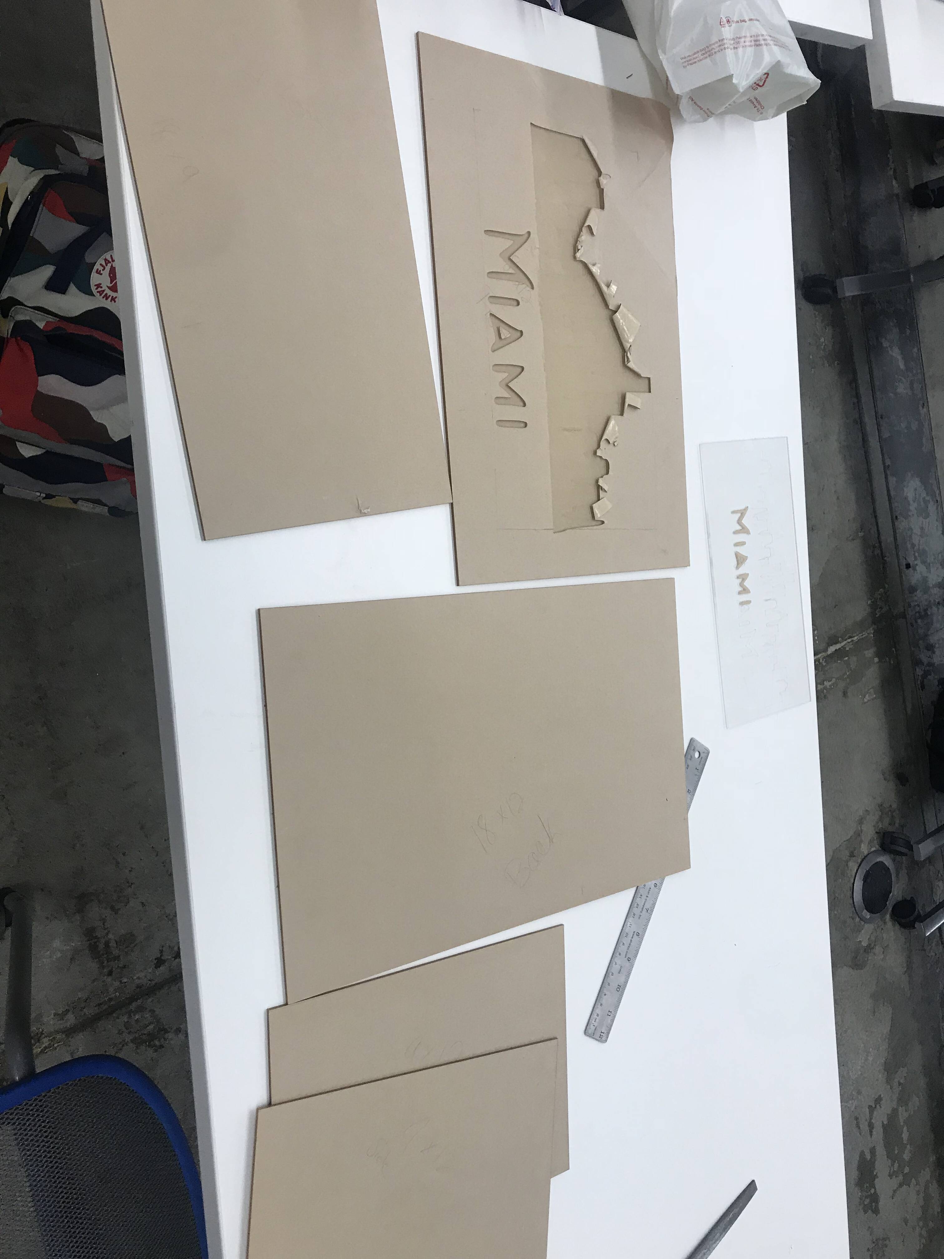 Acrylic pieces